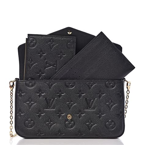 pochette felicie louis vuitton black|louis vuitton pochette price.